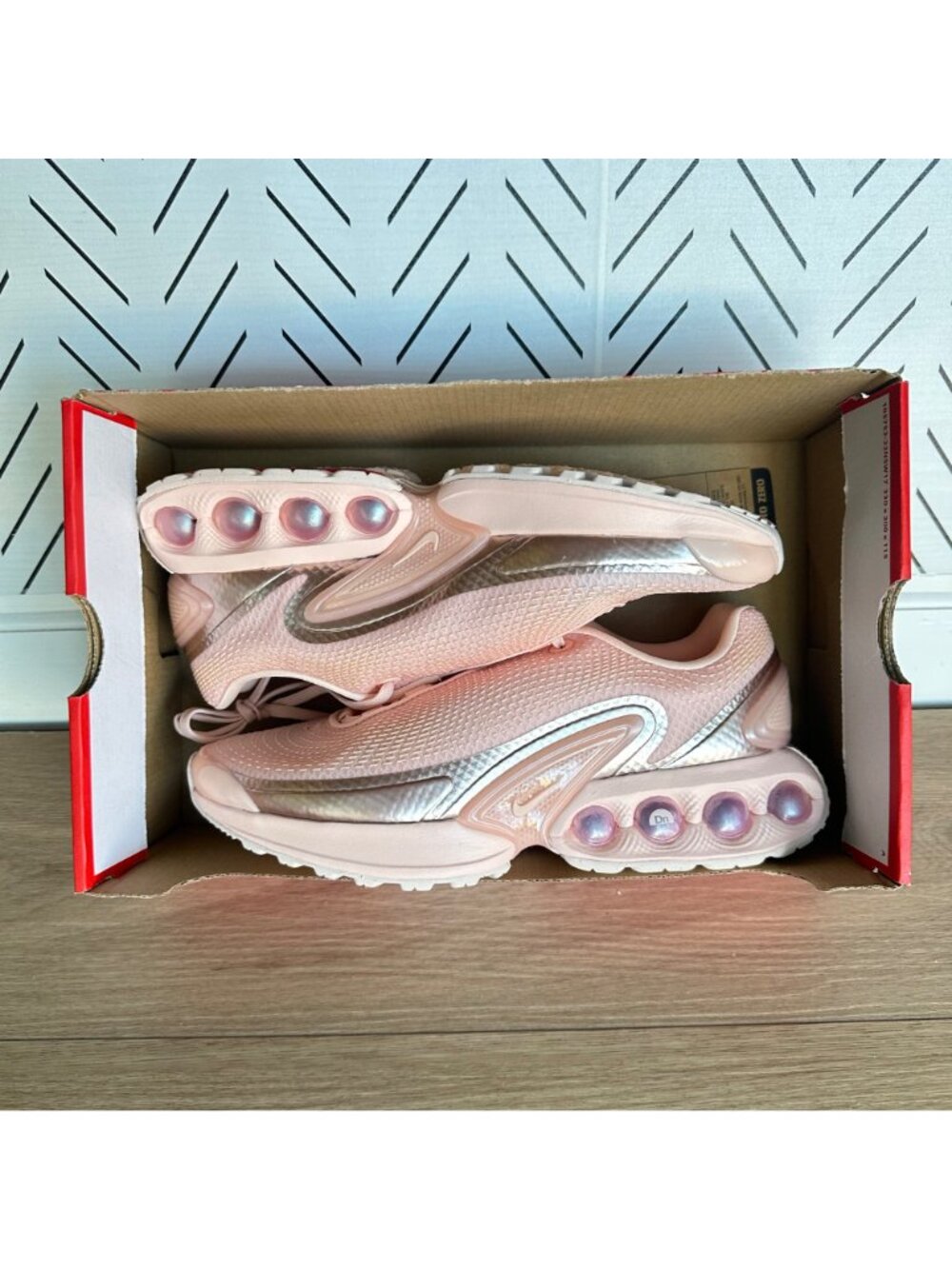 ✨Nike Air Max DN Low Sz 8.5 Men's Shoes Sneakers Peach Washed Coral HV4861-601✨ - Picture 7 of 10